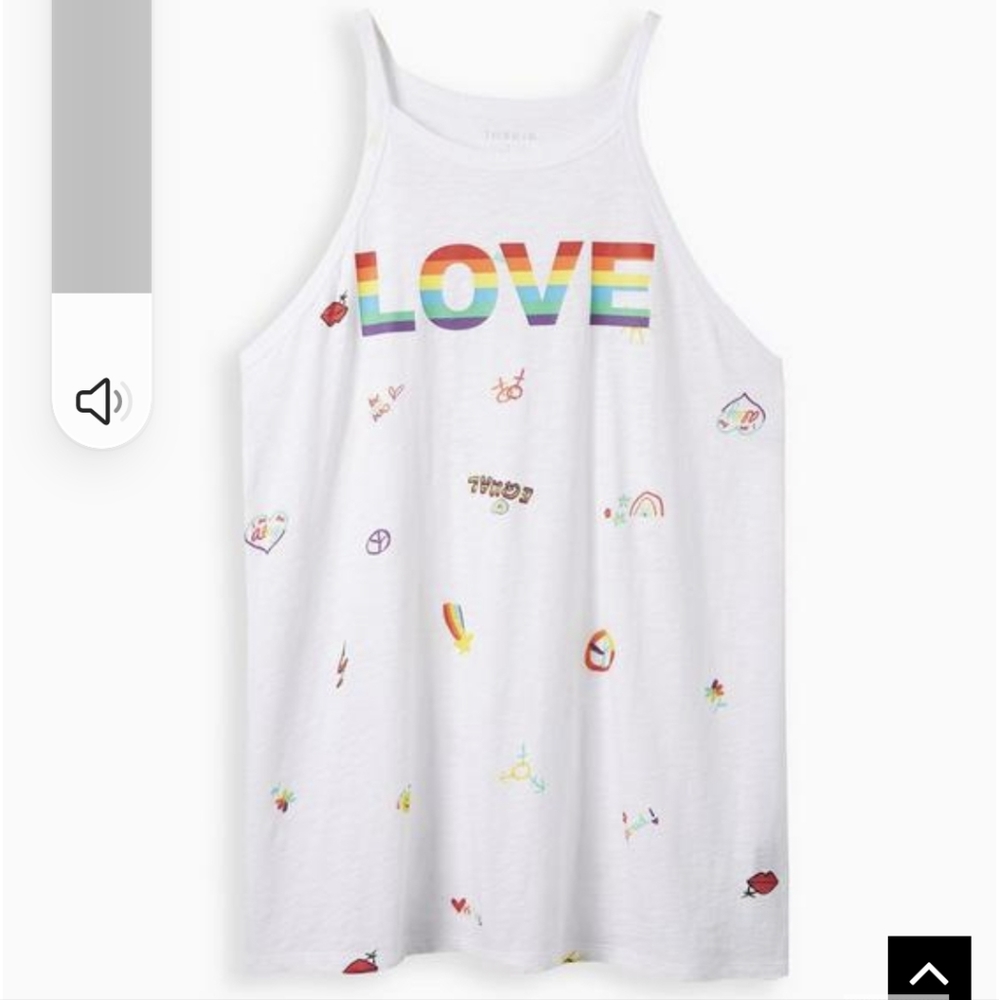 Torrid 3x PRIDE LOVE Tank - Picture 3 of 3